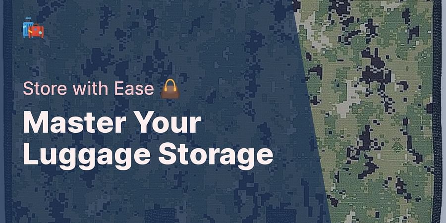Master Your Luggage Storage - Store with Ease 👜