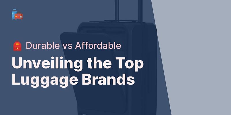 Unveiling the Top Luggage Brands - 🎒 Durable vs Affordable