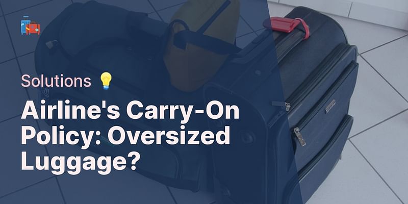 Airline's Carry-On Policy: Oversized Luggage? - Solutions 💡