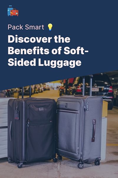 Discover the Benefits of Soft-Sided Luggage - Pack Smart 💡