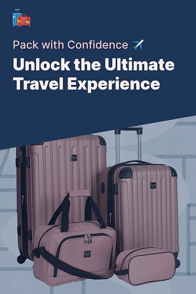 Unlock the Ultimate Travel Experience - Pack with Confidence ✈️
