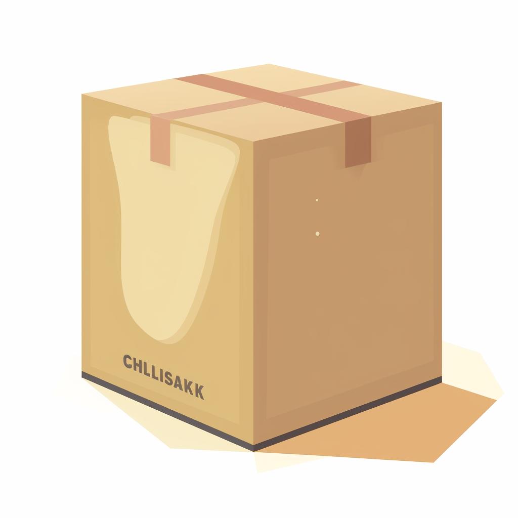 A closed packing cube being gently shaken
